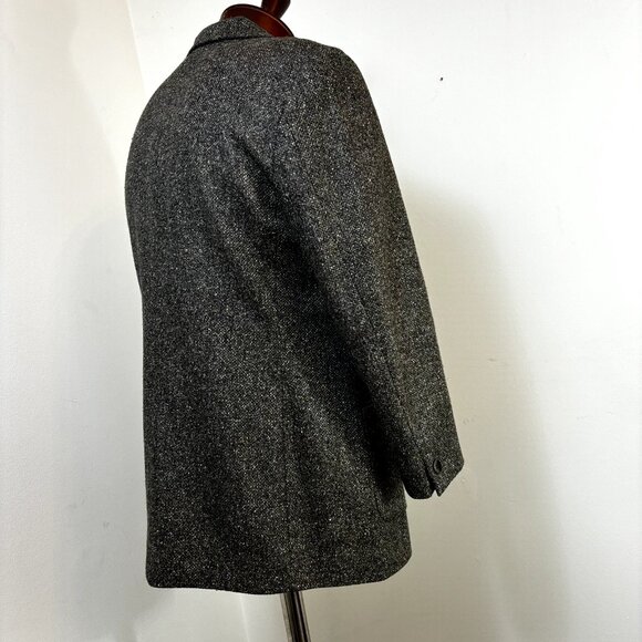 Zanella Kara Size 14 Women's Blazer Gray‎ Wool Blend Coat Jacket Made in Italy - Picture 7 of 11